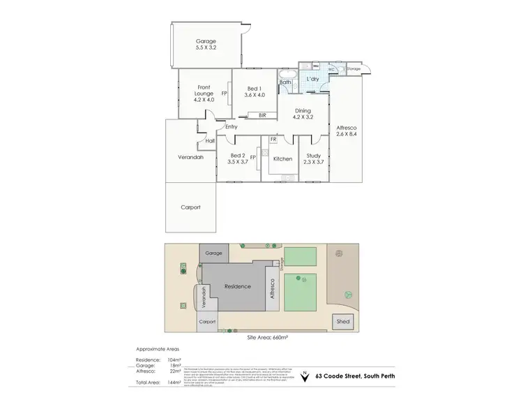 Floorplan of Homely house listing, 63 Coode Street, South Perth WA 6151
