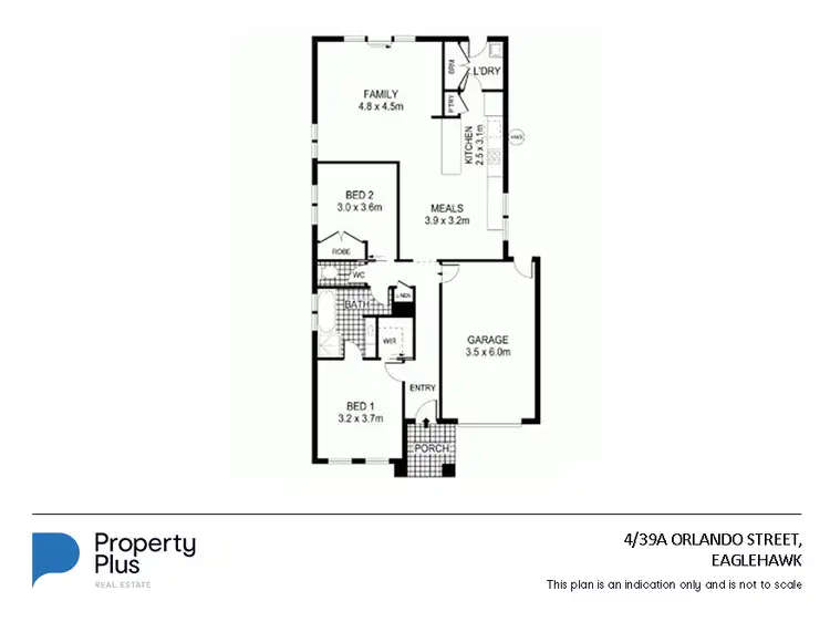 Floorplan of Homely house listing, 4/39A Orlando Street, Eaglehawk VIC 3556