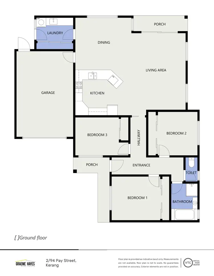 Floorplan of Homely unit listing, 2/94 Pay Street, Kerang VIC 3579