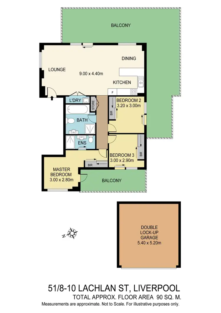 Floorplan of Homely apartment listing, 51/8-10 Lachlan Street, Liverpool NSW 2170