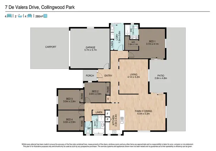 Floorplan of Homely house listing, 17 De Valera Street, Collingwood Park QLD 4301