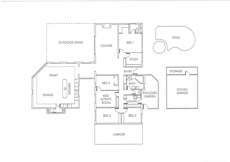 Floorplan of Homely house listing, 7 Merlinda Court, Wodonga VIC 3690