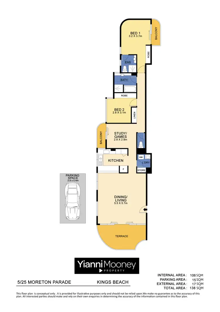 Floorplan of Homely unit listing, 5/25 Moreton Parade, Kings Beach QLD 4551