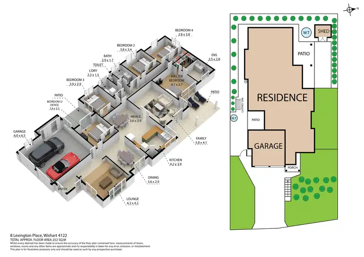Floorplan of Homely house listing, 8 Lexington Place, Wishart QLD 4122