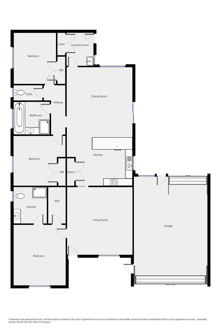 Floorplan of Homely unit listing, 1/28 OSWALD STREET, Portland VIC 3305