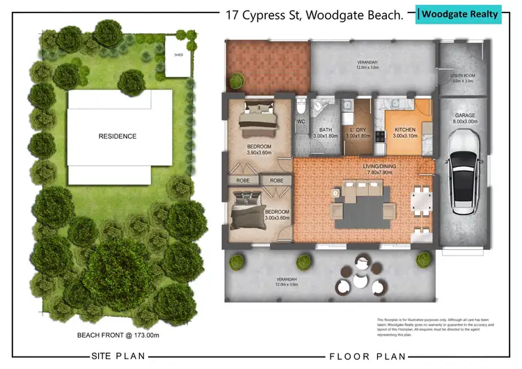 Floorplan of Homely house listing, 17 Cypress Street, Woodgate QLD 4660