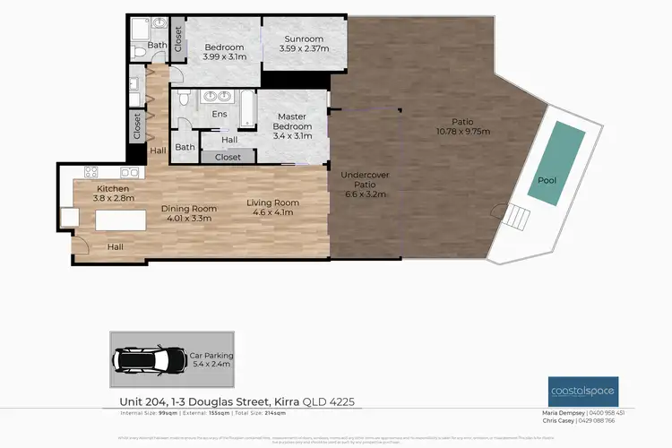 Floorplan of Homely unit listing, 204/1-3 Douglas Street, Coolangatta QLD 4225
