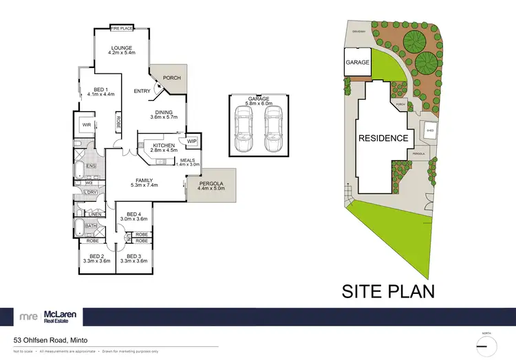 Floorplan of Homely house listing, 53 Ohlfsen Road, Minto NSW 2566