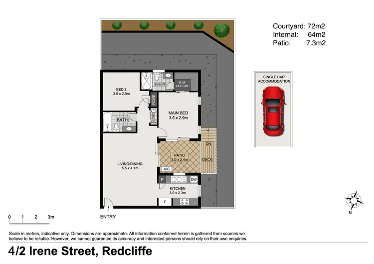 Floorplan of Homely apartment listing, 4/2-4 Irene Street, Redcliffe QLD 4020