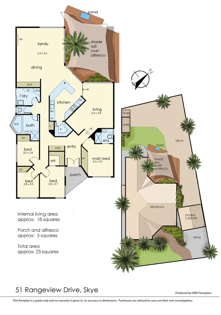 Floorplan of Homely house listing, 51 Rangeview Drive, Skye VIC 3977