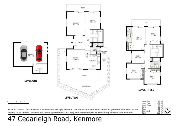 Floorplan of Homely house listing, 47 Cedarleigh Road, Kenmore QLD 4069