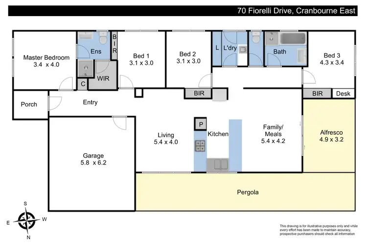 Floorplan of Homely house listing, 70 Fiorelli Boulevard, Cranbourne East VIC 3977