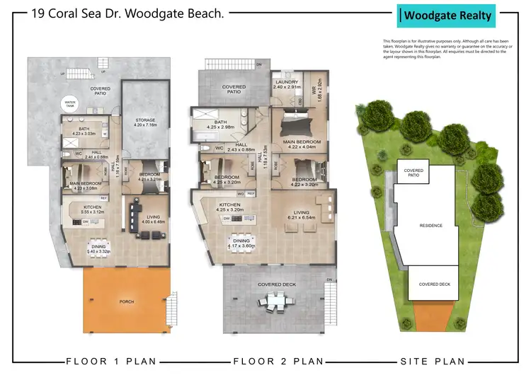 Floorplan of Homely house listing, 19 CORAL SEA DRIVE, Woodgate QLD 4660