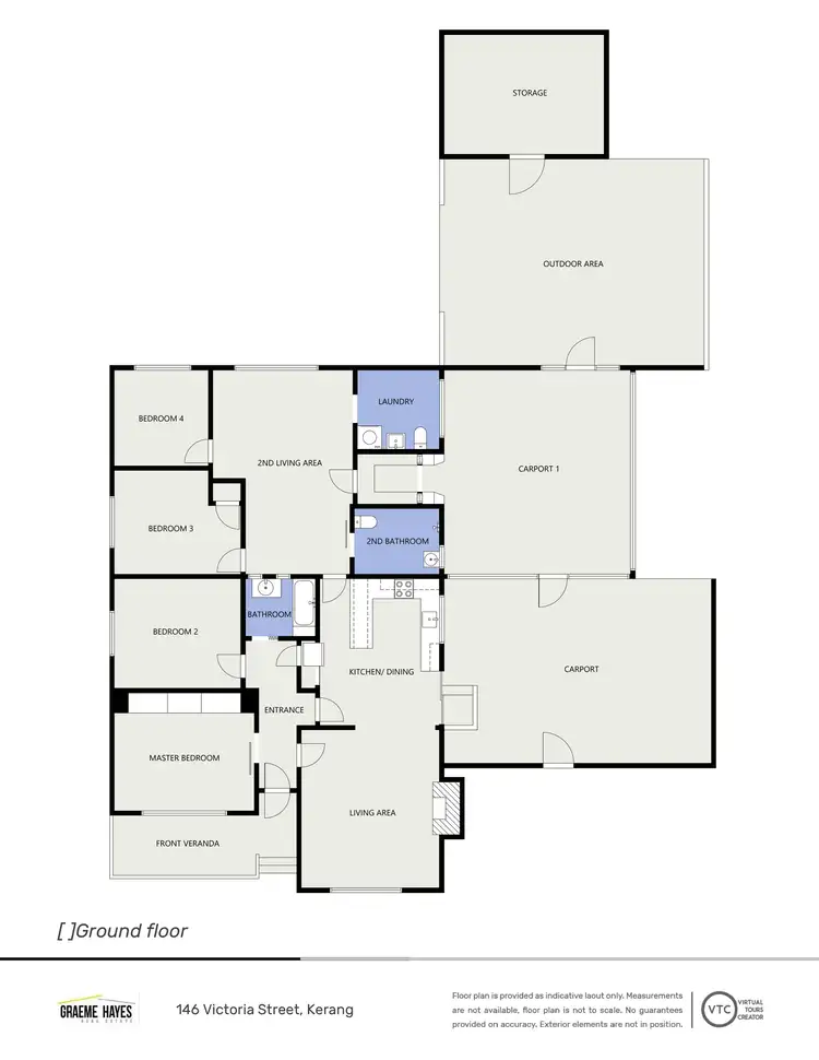 Floorplan of Homely house listing, 146 Victoria Street, Kerang VIC 3579