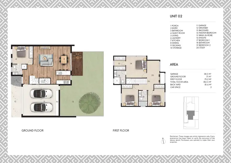 Floorplan of Homely townhouse listing, 2/9 LANCE ROAD, Bayswater VIC 3153