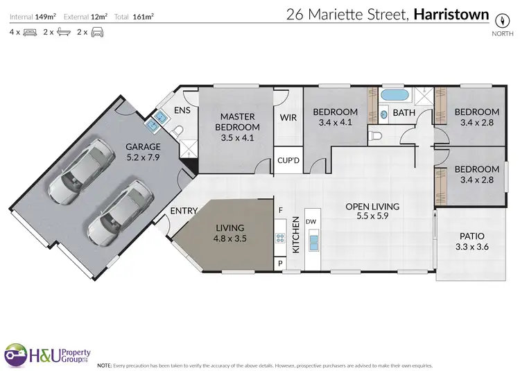 Floorplan of Homely house listing, 26 Mariette Street, Harristown QLD 4350