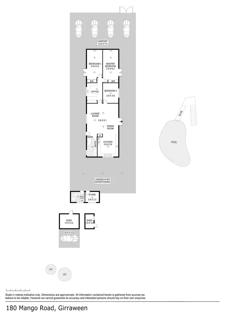 Floorplan of Homely house listing, 180 Mango Road, Girraween NT 836