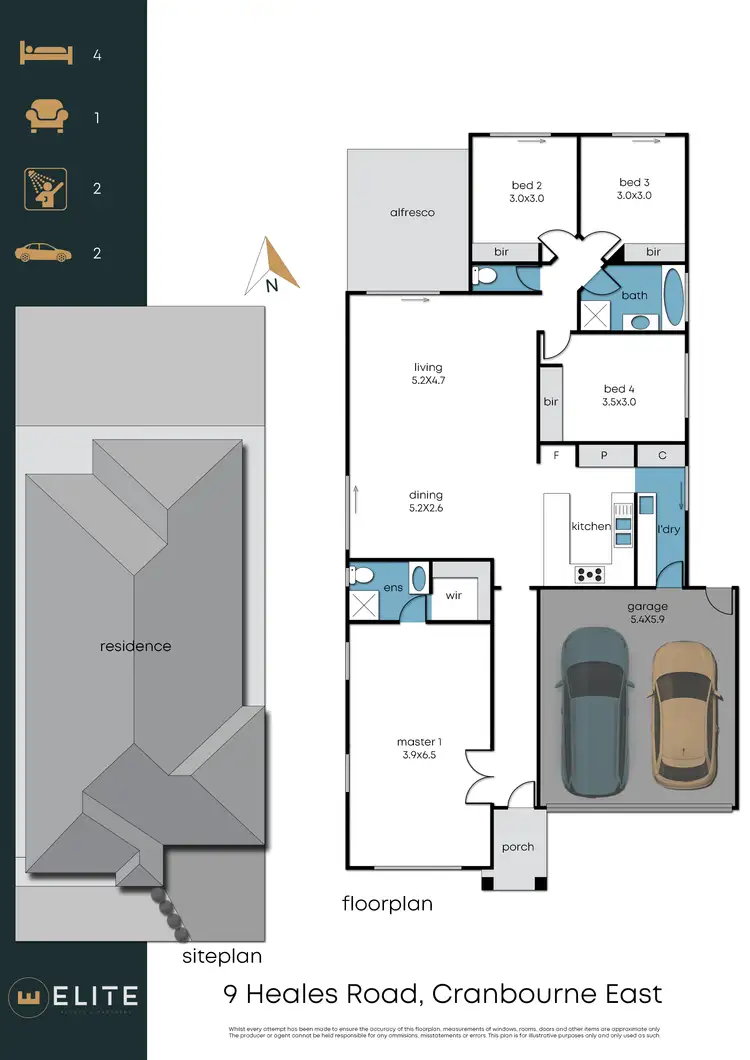 Floorplan of Homely house listing, 9 Heales Road, Cranbourne East VIC 3977