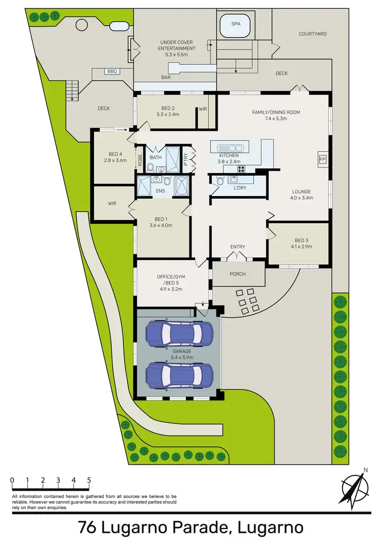 Floorplan of Homely house listing, 76 Lugarno Parade, Lugarno NSW 2210
