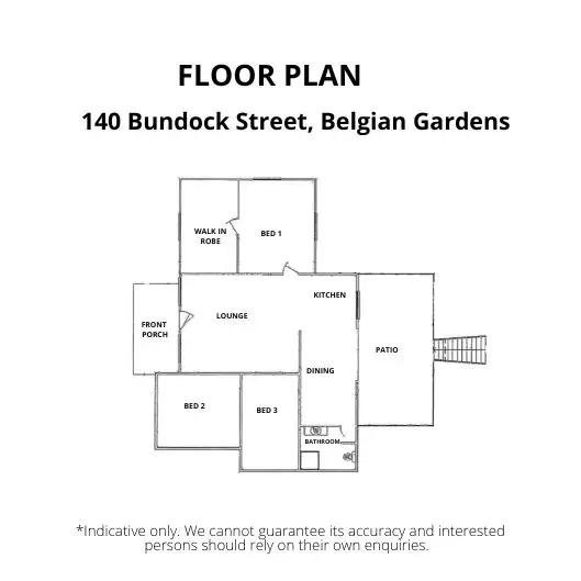 Floorplan of Homely house listing, 140 BUNDOCK STREET, Belgian Gardens QLD 4810