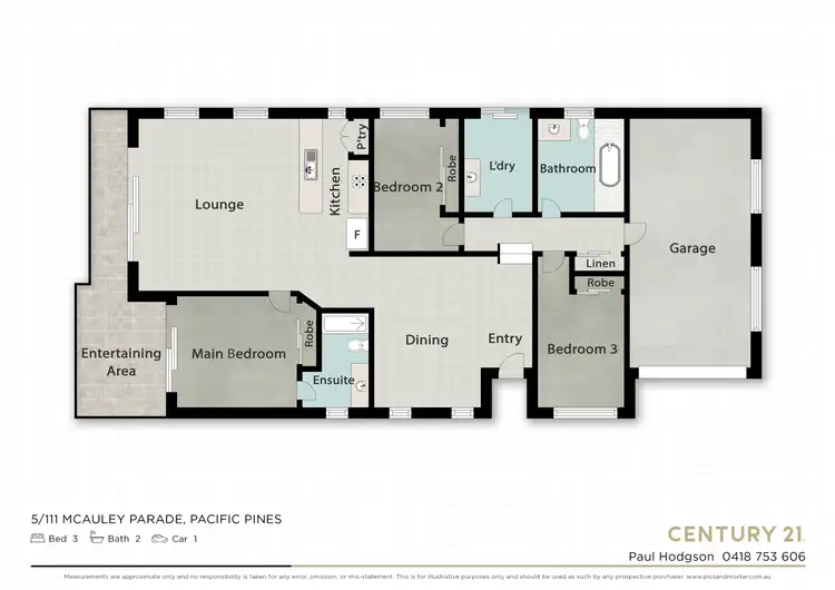 Floorplan of Homely house listing, 5/111 McAuley Parade, Pacific Pines QLD 4211