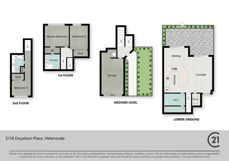 Floorplan of Homely townhouse listing, 3/18 Doyalson Place, Helensvale QLD 4212