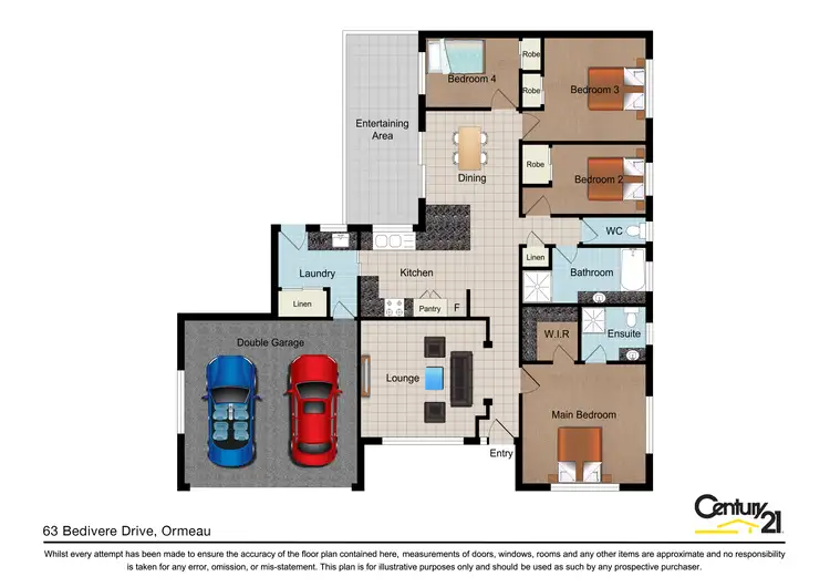 Floorplan of Homely house listing, 63 Bedivere Drive, Ormeau QLD 4208