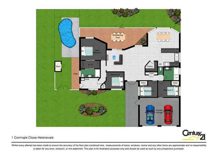 Floorplan of Homely house listing, 1 Corringle Close, Helensvale QLD 4212