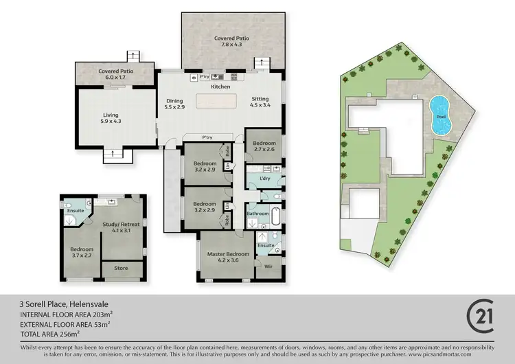 Floorplan of Homely house listing, 3 Sorell Place, Helensvale QLD 4212