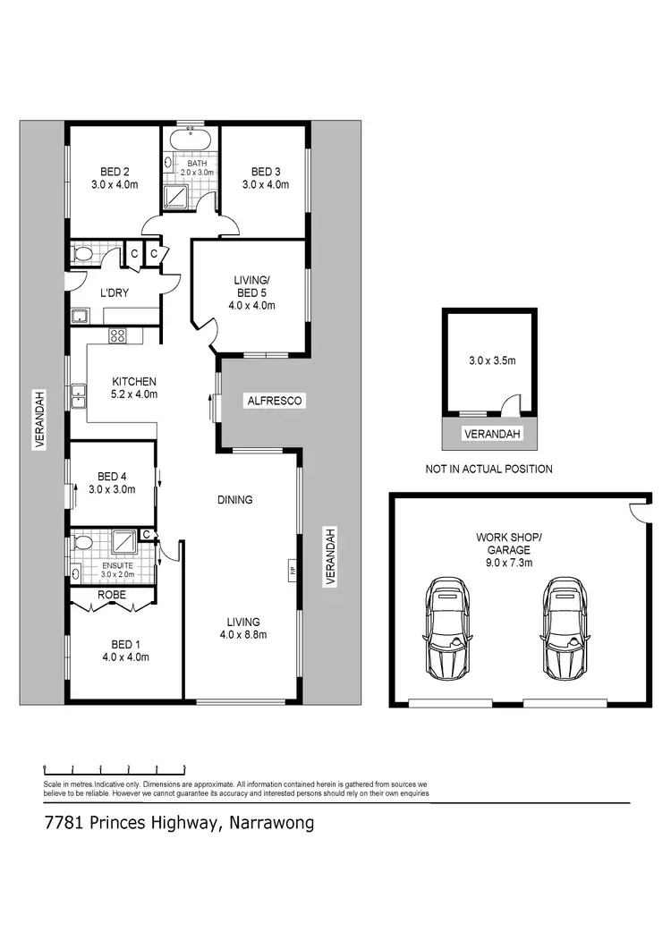 Floorplan of Homely rural property listing, 7781 Princes Highway, Narrawong VIC 3285
