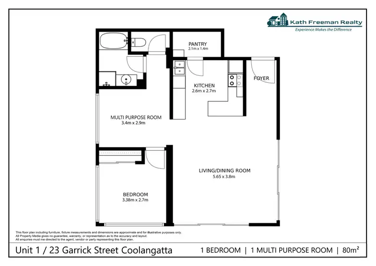 Floorplan of Homely unit listing, 1/23 GARRICK STREET, Coolangatta QLD 4225