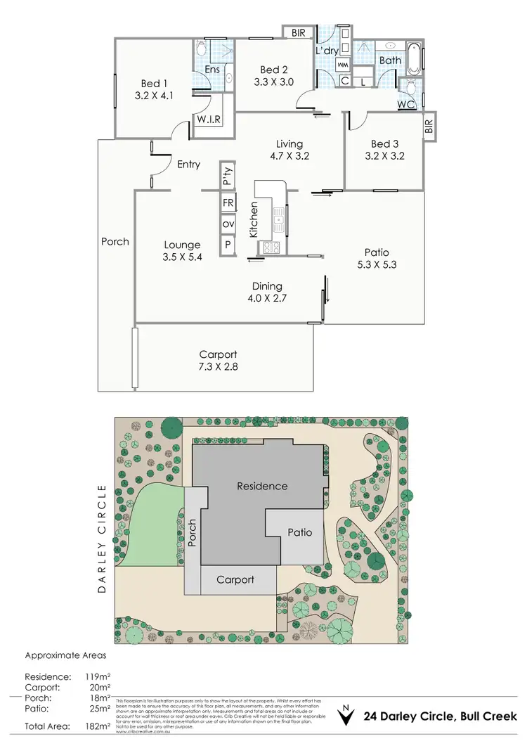Floorplan of Homely house listing, 24 Darley Circle, Bull Creek WA 6149