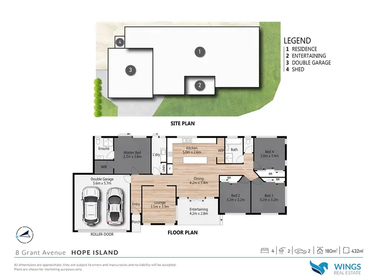 Floorplan of Homely house listing, 8 Grant Avenue, Hope Island QLD 4212