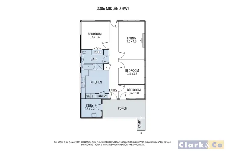 Floorplan of Homely rural property listing, 3386 Midland Highway, Lima South VIC 3673