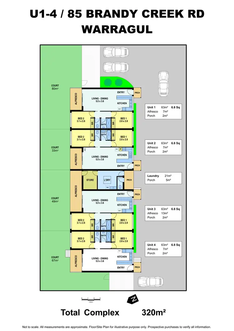 Floorplan of Homely block of units listing, Units 1-4 85 Brandy Creek Road, Warragul VIC 3820