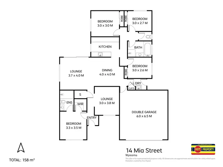 Floorplan of Homely house listing, 14 Mia Street, Wyreema QLD 4352