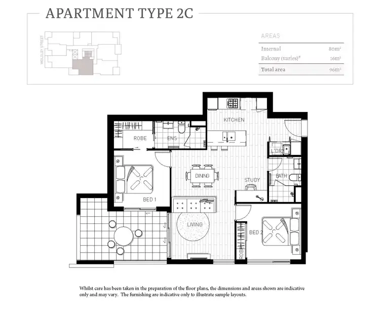 Floorplan of Homely apartment listing, 28 Wolseley Street, Woolloongabba QLD 4102