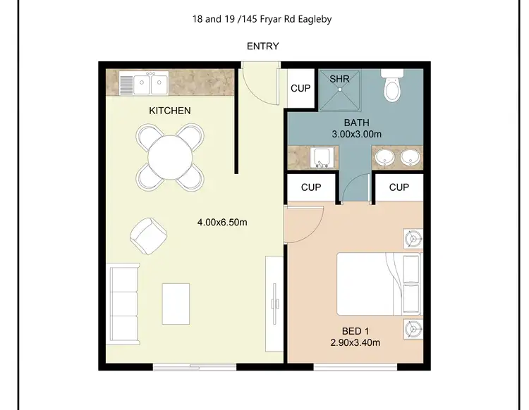 Floorplan of Homely apartment listing, 18/145 Fryar Road, Eagleby QLD 4207