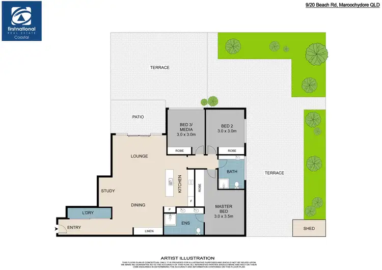 Floorplan of Homely unit listing, 9/20 Beach Road, Maroochydore QLD 4558
