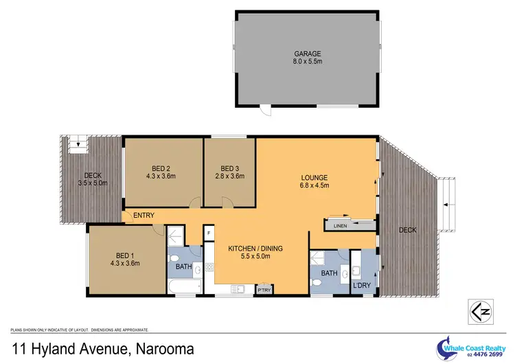 Floorplan of Homely house listing, 11 Hyland Avenue, Narooma NSW 2546