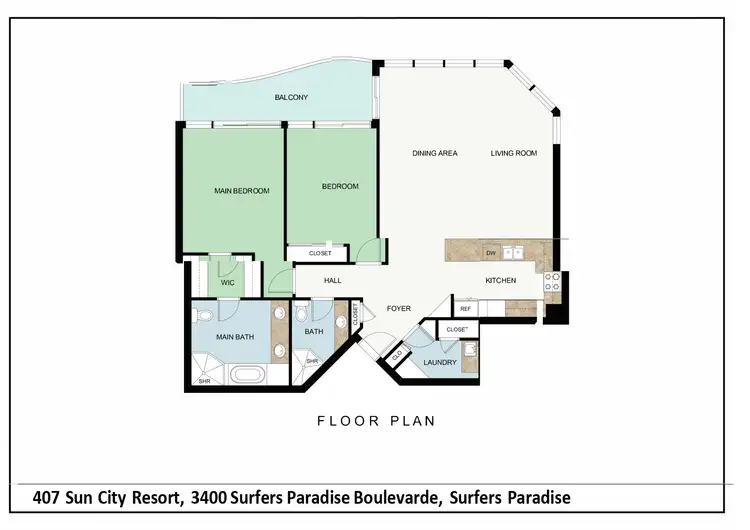 Floorplan of Homely apartment listing, 3400 Surfers Paradise Boulevarde, Surfers Paradise QLD 4217