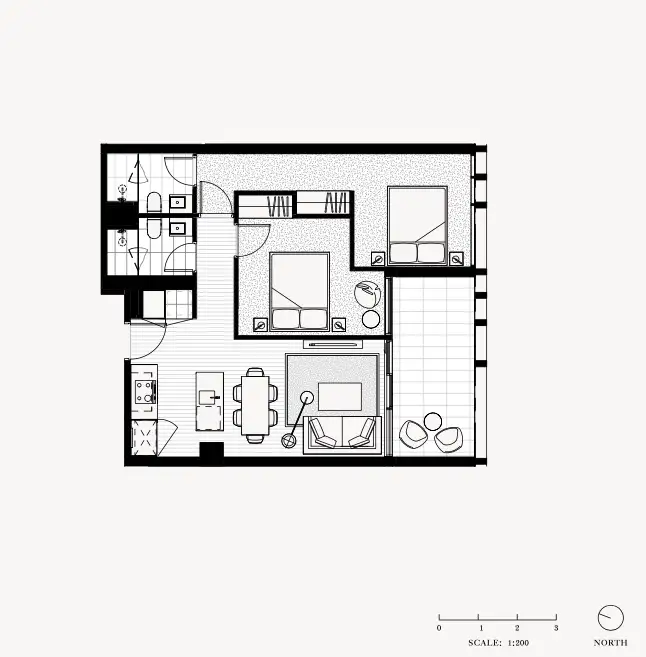 Floorplan of Homely apartment listing, 37-43 Park Street, South Melbourne VIC 3205