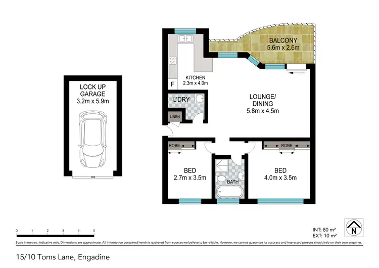 Floorplan of Homely apartment listing, 15/10 Toms Lane, Engadine NSW 2233