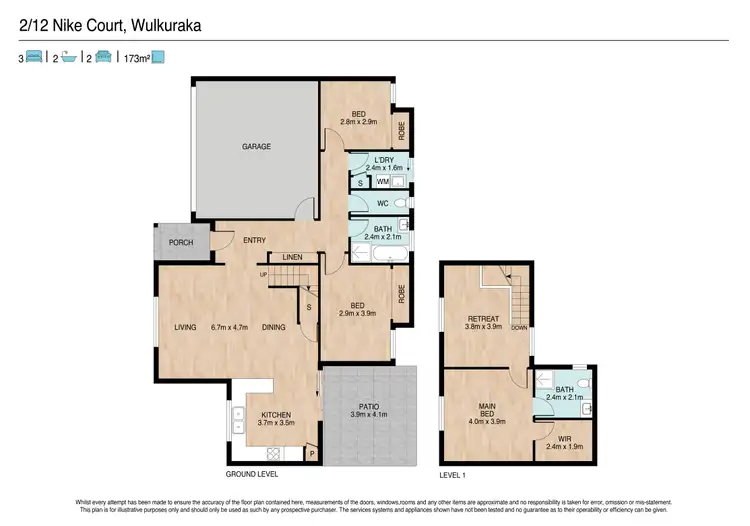 Floorplan of Homely unit listing, 2/12 Nike Court, Wulkuraka QLD 4305