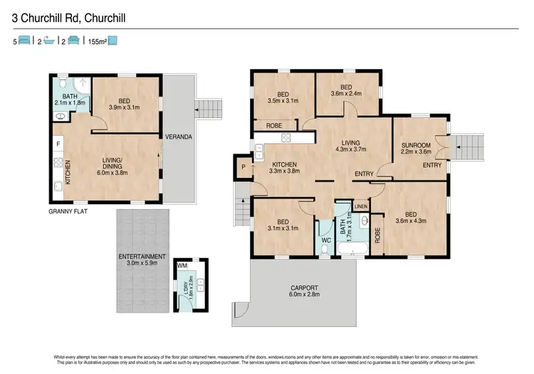 Floorplan of Homely house listing, 3 Churchill Street, Churchill QLD 4305