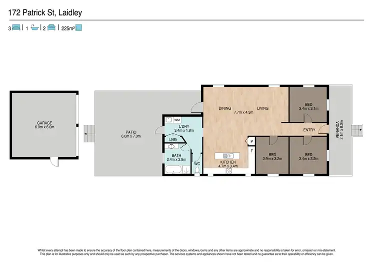 Floorplan of Homely house listing, 172 Patrick Street, Laidley QLD 4341