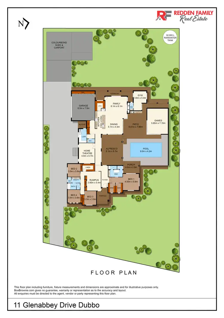 Floorplan of Homely house listing, 11 Glenabbey Drive, Dubbo NSW 2830