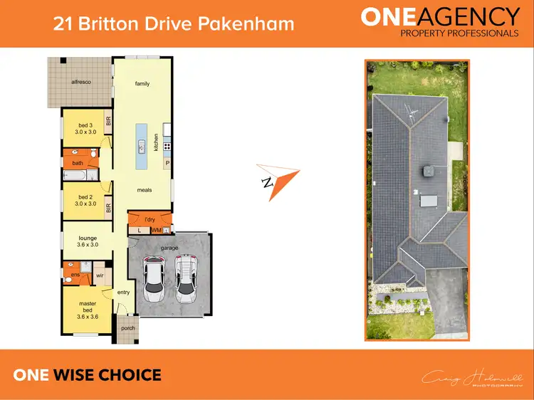 Floorplan of Homely house listing, 21 Britton Drive, Pakenham VIC 3810