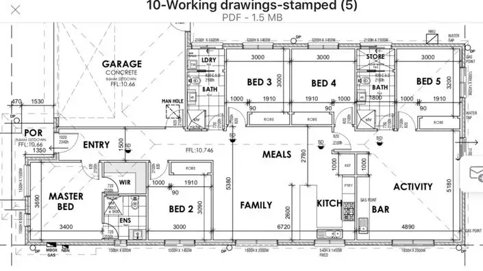 Floorplan of Homely house listing, 45 HIRATA BOULEVARD, Wyndham Vale VIC 3024