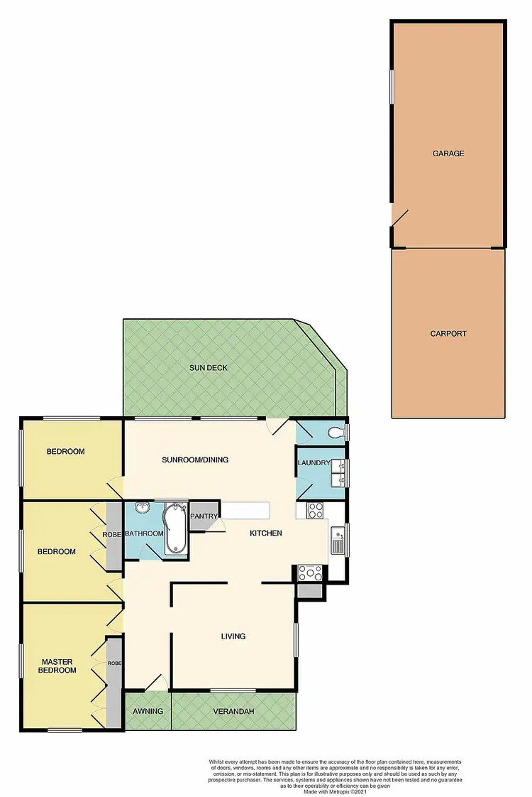 Floorplan of Homely house listing, 5 Glenview Street, Bolwarra Heights NSW 2320